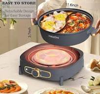 Hot Pot Electric - Portable Electric Hot Pot Cooker - Hot Pot Electric With  Divider - Chinese Hot Pot, Shabu Shabu Hot Pot - Versatile Hot Pot ...