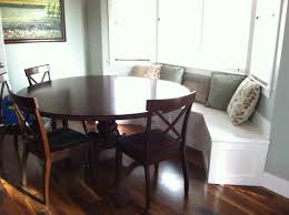 Splendid Built In Banquette Dining Set With A Pair Of Rustic Wooden Table And Chairs Curved Kitchen Kitchen Benches Window Seat Kitchen
