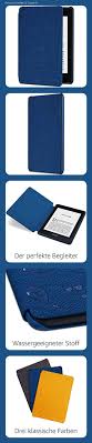 Kindle paperwhite 3 — the paperwhite 3 is the only paperwhite with black kindle text on the front. Amazon Kindle Paperwhite Hulle Aus Wassergeeignetem Stoff 10 Generation 2018 Blau Blau Stoff Kindle
