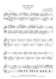 036 0 00 Tum Hi Aana Solo Sheet Https Bollypiano Com Product Tum Hi Aana Solo Sheet Sheet Music Pdf Sheet Music Violin Sheet Music