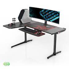 Add to favorites rgb gaming large extended soft led mouse pad and desk pad with 14 lighting modes entiretygoods 5 out of 5 stars (273. Eureka Ergonomic 60 Inch L Shaped Large Gaming Computer Desk Multi Functional Study Writing Corner Desk For Pc Laptop Gaming Home Office Work Station Black Walmart Com Walmart Com