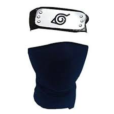 Kids Anime Leaf Village Naruto Hatake Kakashi Cosplay Mask Ninja Headband Set Kakashi Naruto Headband Naruto Costumes