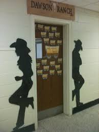 From impressively decorated doors to crafty bulletin boards to cozy reading nooks. Silhouettes Could Be A Possible Outside Door Decoration For Best In The West Teacher Appreciation Theme Wild West Theme Western Theme Party Classroom Themes