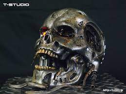 ターミネーター2プロップレプリカ 未来戦争仕様のバトルダメージエンドスカル スカル ターミネーター バトル