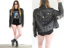 Vintage Harley Davidson Fringe Motorcycle Leather Jacket Vintage Harley Davidson Jackets Leather Motorcycle Jacket