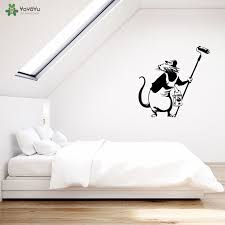 Gambar dinding kamar dinding kamar merupakan sekat antara ruang pribadi yang digunakan untuk istirahat atau tidur dengan. Yoyoyu Dinding Banksy Pelukis Tikus Stiker Dinding Lucu Mouse Gaya Seni Rumah Nursery Poster Street Art Graffiti Lukisan Dinding Dekorasi Qq203 Wall Stickers Aliexpress