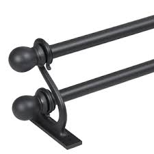 Renovations Double Bracket Curtain Rod Set Kenney Mfg Decorative Curtain Rods Double Rod Curtains Discount Curtains Custom Made Curtains