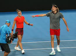 Stefanos tsitsipas and maria sakkari won in a mixed doubles tennis match at the tokyo olympics against the pair representing canada on wednesday. It Hurts Maria Sakkari On Stefanos Tsitsipas Poignant Loss At Us Open 2020 Essentiallysports