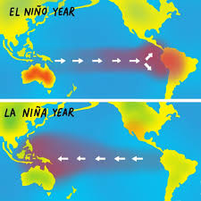 Scientists generally know they're coming because the effects are noticeable beginning in the northern hemisphere spring. Csiro El Nino And La Nina Are Climate Phenomena The Oceans Switch Between These Two States Roughly Every Two To Seven Years But It Depends On The Wind And Ocean