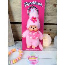 Porte Cles Monchhichi Sakura Rose Idee Cadeau Maman Porte Cle Idee Cadeau Noel