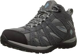 Amazon Com Columbia Women S Redmond Mid Waterproof Hiking Boot Light Grey Sky Blue 6 5 B Us Hiking Shoes With Images Hiking Boots Hiking Shoes Women Hiking Women