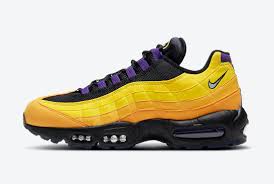 His latest sneaker, the lebron 18 is designed to maximize speed and power. Nike Lebron Air Max 95 Home Team Lakers Cz3624 001 Release Date Sbd