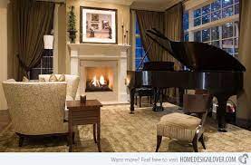Maybe you would like to learn more about one of these? 15 Grand Piano Set Ups In Traditional Living Rooms Home Design Lover Piano Living Rooms Grand Piano Living Room Piano Room Design
