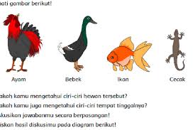 Check spelling or type a new query. Ciri Ciri Ayam Bebek Ikan Dan Cecak Dan Ciri Ciri Habitatnya Kunci Jawaban Tema 2 Kelas 6 Halaman 48 Portal Purwokerto