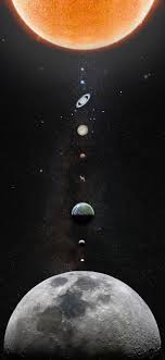 Solar System Portrait Phone Cosmic Background Solar System Art Solar System Wallpaper Space Phone Wallpaper