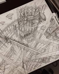 Architectural drawings are technical drawings of architecture and drawings for architectural projects. Architecture Student Shares Incredible 3d Drawings Of Buildings And Cities