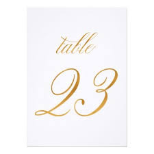 Elegant Modern Gold Faux Table Number 23 Script Gifts Template Templates Diy Customize Personalize Modern Wedding Invitations Wedding Gift Diy Wedding Modern