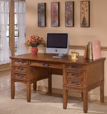 Cross Island Leg Desk With Storage Home Office Furniture Home Office Storage Furniture