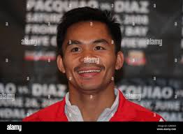 Manny Pacquiao et David Diaz combinaison mortelle conférence de presse  finale pour Manny Pacquiao et David Diaz, lieu Photo Stock