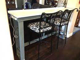 After installing a projector in my basement we had a lot of fun having friends and family over. Behind Sofa Table Bar Work Desk Ana White