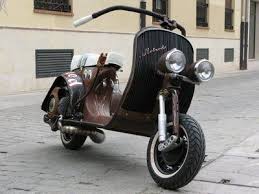 Rat Rod Vespa From Custom Fighter Spain You Must Click On The Link To See The Rest Of The Bike Http Customfighterspain Vespa Vespa Bike Custom Vespa