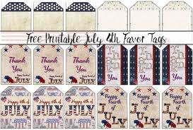 Free printable fourth of july pictures. Free Printable 4th Of July Favor Tags
