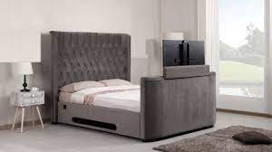 Full size bed rails with hooks come in packs of two. Modern Bed With Built In Tv Youtube