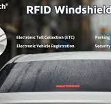 Tamper proof RFID RAIN UHF Windshield Tag - JYL-Tech RFID Expert