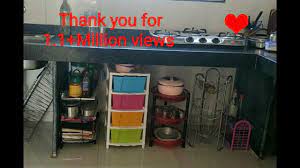 Kitchen Tour How To Organise Unfurnished Kitchen Without Cabinets Kitchen Without Cabinets Kitchen Countertop Organization Simple Kitchen Design