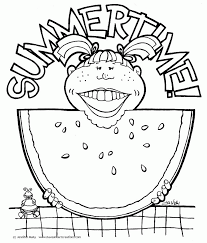 Watermelon coloring pages can cheer up any child. Watermelon Coloring Page Coloring Home