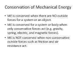 In physical sciences, mechanical energy is the sum of potential energy and kinetic energy. Conservation Of Mechanical Energy Or The More Things