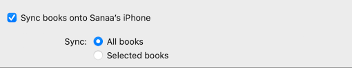 Synchronisieren Von Buchern Zwischen Mac Und Iphone Oder Ipad Apple Support