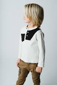 Keep the hair slightly swept to a side and your kid will look awesome. Long Hair Side View Boys Haircuts Long Hair Boys Long Hairstyles Toddler Boy Haircuts