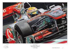 Lewis Hamilton Monaco Limited Edition F1 Art Print F1 Art Lewis Hamilton Racing Art