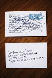 Business cards have become creative outlets for conveying different messages to customers. A Swedish Secondhand Shop Nothing Cheaper Or Better Business Cards Creative Clever Business Cards Business Card Design Creative