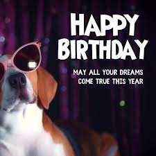 If you like the image happy birthday, funny dog, cake and other photos and images on this site, please share with friends Happy Birthday Greetings Wishes Funny Dog Template Postermywall