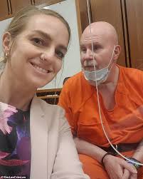 Moment Ohio woman marries man convicted of MURDERING her half-brother after  forgiving him