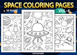 People have used this fact to provide color images via film, television, computers, and other device. Space Coloring Pages For Kids Vol 4 Grafico Por Simran Store Creative Fabrica