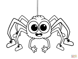 Araña Halloween Para Colorear