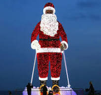 Christmas Decorative IP65 Waterproof 3D LED Motif Santa Claus Light
