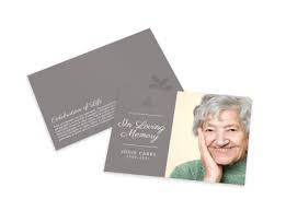 Easy to customize with hundreds of design choices. Memorial Card Templates Mycreativeshop