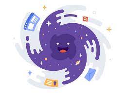 Black Hole Black Hole Nebula Wallpaper Flat Design Illustration