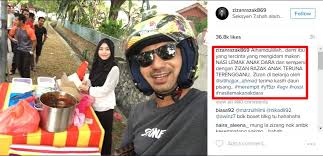 Saya keluar rumah seawal jam 7.30 pagi dan merempit dari subang ke shah alam untuk mendapatkan nasi lemak anak dara, demi ibu yang saya kasihi. Zizan Selfie Bersama Penjual Nasi Lemak Anak Dara Mynewshub