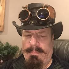 Black & Brown Leather Top Hat Handcrafted Top Hat Waisted Corset Style  Gothic Hat