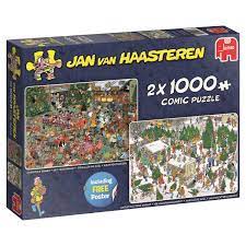 Jigsaw puzzles and puzzle games make great hobbies for both kids and adults. Jumbo Jan Van Haasteren Christmas Gifts Jigsaw Puzzles For Adults 2 X 1 000 Piece Buy Online In Egypt At Desertcart 71969927
