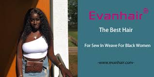 In this shot, you can see how thick and wavy hair would look when worn in a marvelously messy manner. For Sew In Weave Hairstyles For Black Women 2019 Evan Hair