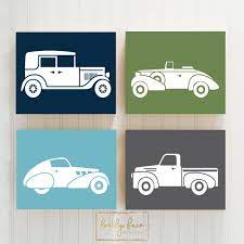 Classic Cars Wall Art Baby Boy Nursery Art Retro Cars Etsy Nursery Art Boy Baby Boy Nursery Art Baby Wall Art