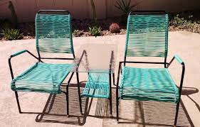 Mid Century Vinyl Cord Patio Set Vintage Outdoor Furniture Vintage Patio Furniture Vintage Patio