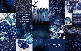 💙 inspired/based on the colour blue as the aesthetic is popular cute. Aleatoire Here Is A Navy Blue Wallpaper Collage I Made Hope