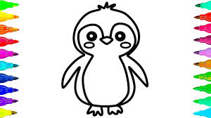 You are free to download and make it your child's learning material. How To Draw A Cute Baby Penguin Cute Baby